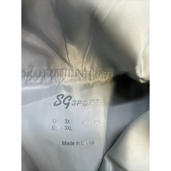 Susan Graver SG Sport Water Resistant Zip Hooded Windbreaker Blue - Picture 3 of 6